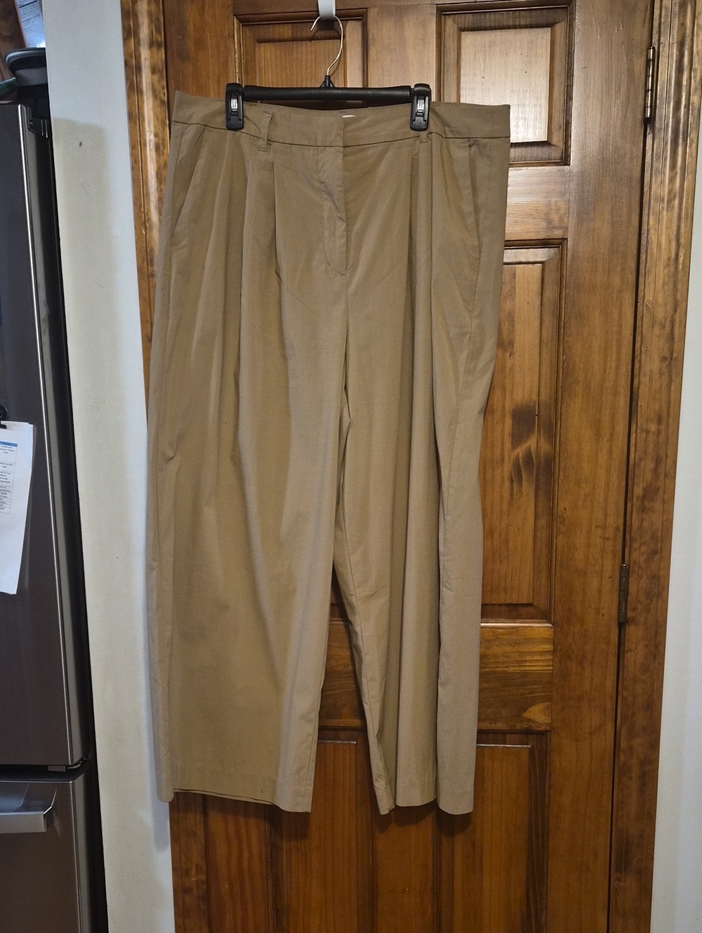 Old Navy Wide-Leg High-Rise Pleated Pants - Khaki